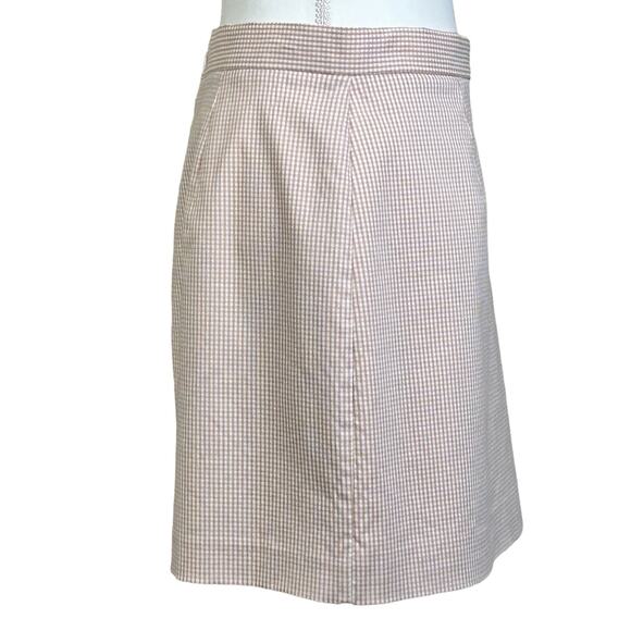 Alex Marie Skirt Size 14 Pink White Gingham Dionne Career Slit Classic Twill - Picture 2 of 10